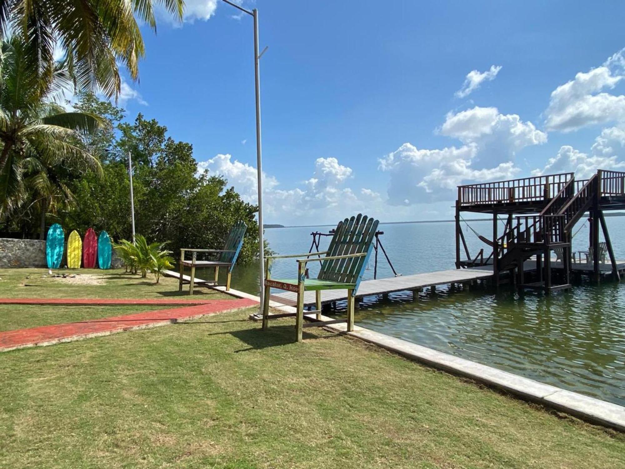 Coras Place Bacalar Lagoon Front Eksteriør billede