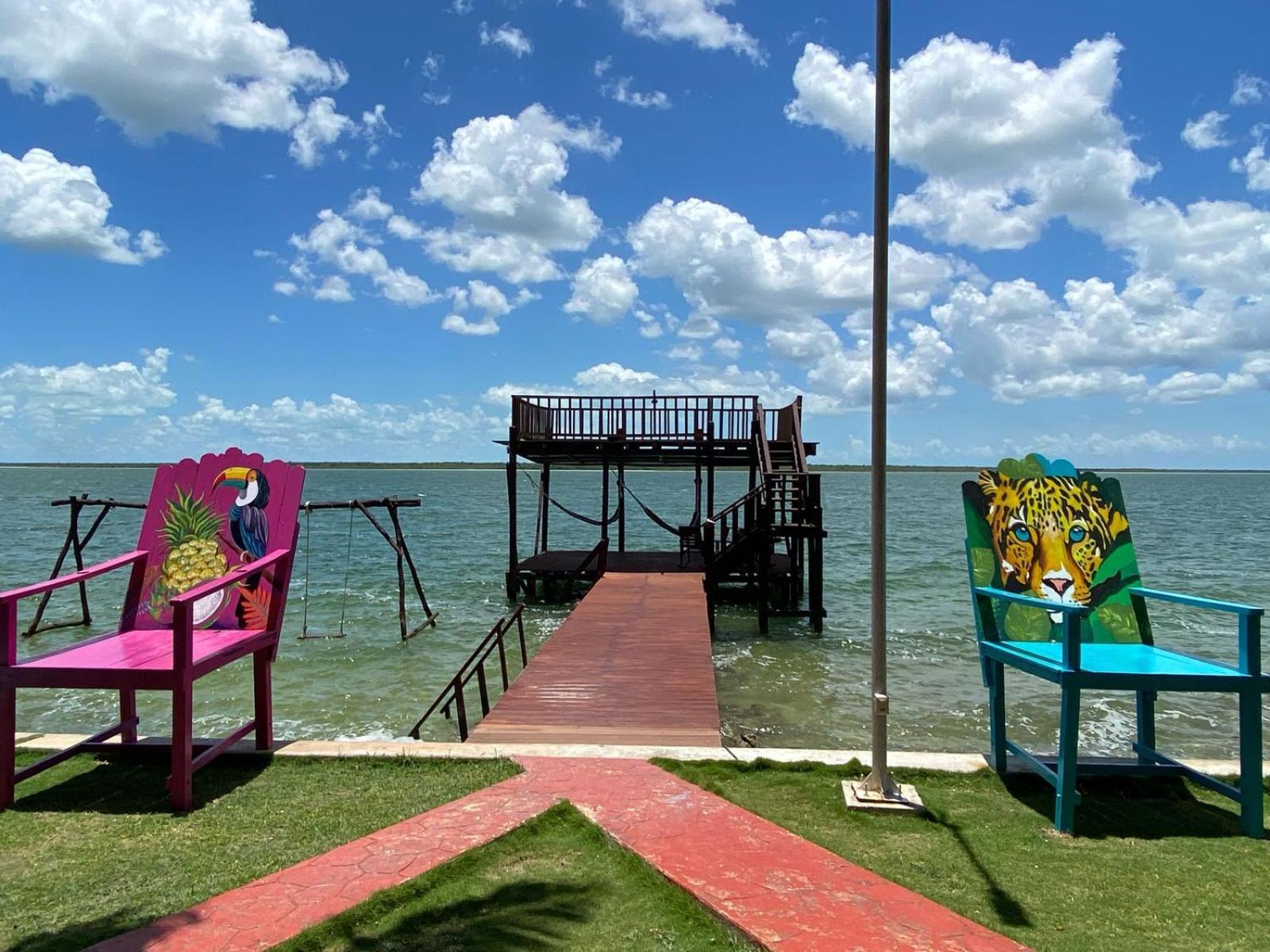 Coras Place Bacalar Lagoon Front Eksteriør billede
